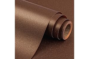 Yarcony Shimmer Chocolate Brown Wrapping Paper, Dark Brown Matte Wrapping Pape for Gifts, Solid Color Pearly-lustre Gift Wrap Paper for Anniversary Birthday Christmas Craft Project(17 Inch X 33 Feet)