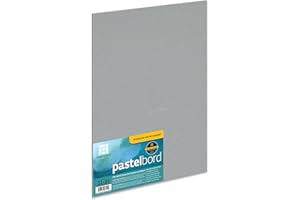 Ampersand Art Supply Pastel Painting Panel: Museum Series Pastelbord, Grey, 1/8 Inch Flat Profile, 11x14