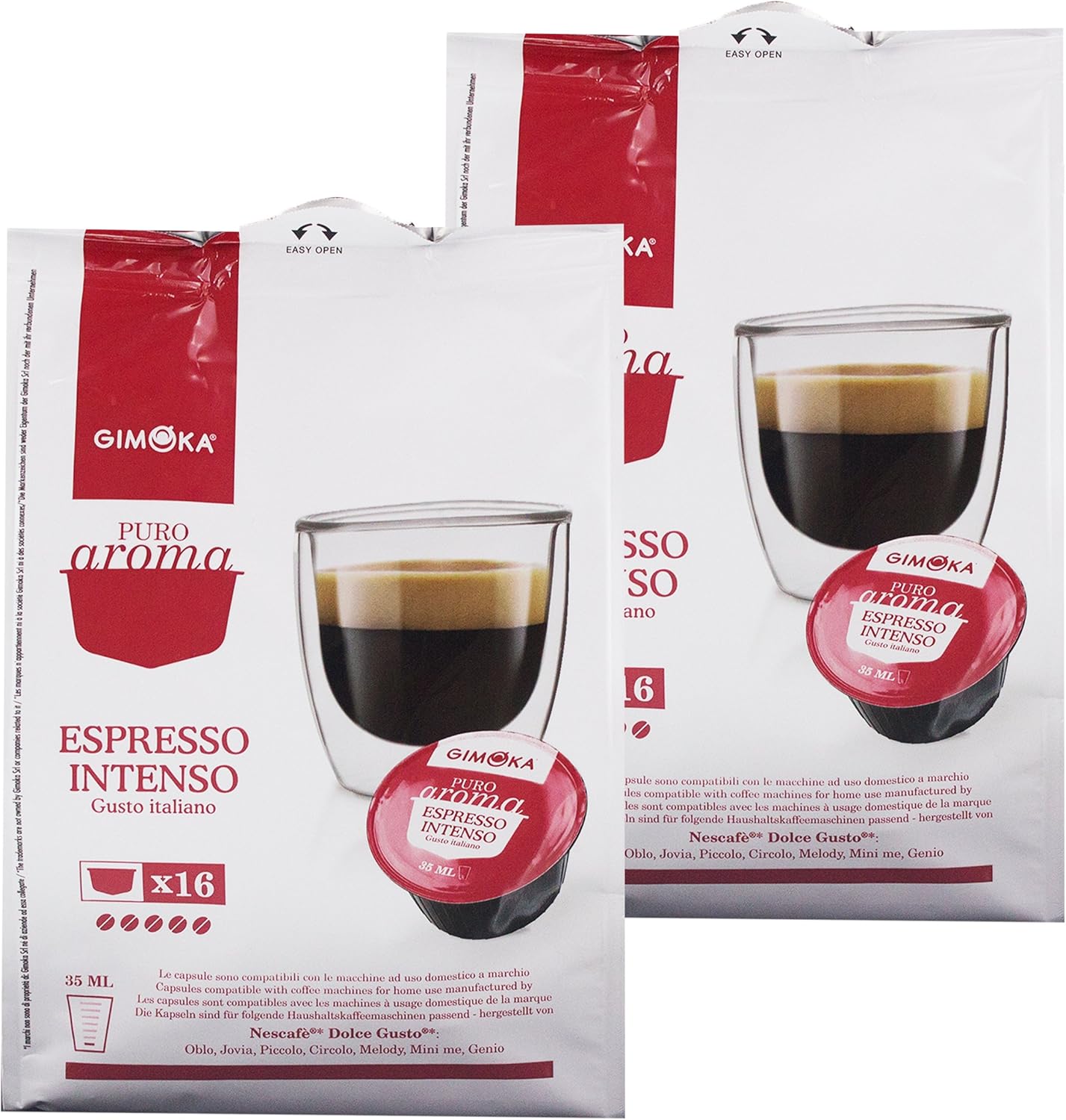 Gimoka Puro Aroma Espresso Intenso, Gusto Italiano, Café
