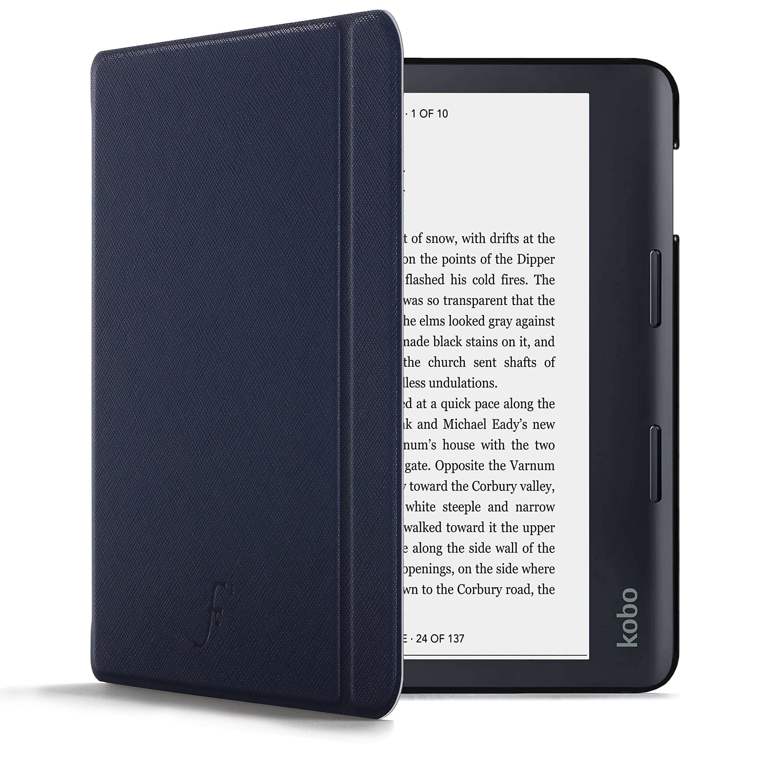Forefront Cases Kobo Sage Case - Lightweight 2021 Shell - Navy Blue - Slim & Smart Auto Sleep-Wake