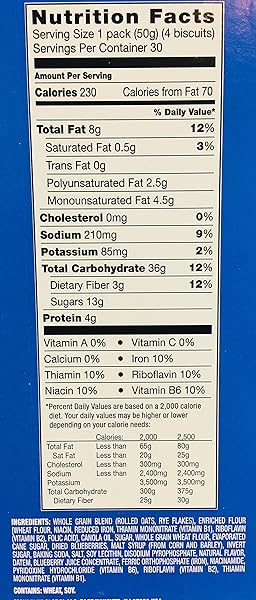 BELVITA BLUEBERRY BREAKFAST BISCUITS, 30 TOTAL PACKS, 5 COUNT(PACK OF 6)