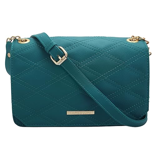 Lapis O Lupo Womens PU Turquoise Sling Bag