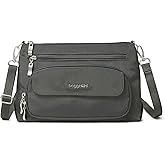 Baggallini Original Everyday 11x7.5 Crossbody Bags Rfid Protected Lightweight Nylon Zippered Travel Purse