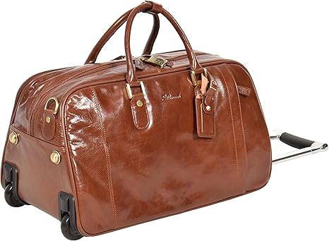 real leather trolley bags
