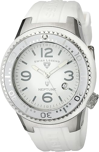 Swiss Legend Men S 21848p 02 Wb Neptune White Dial White Silicone Watch Amazon Ca Watches
