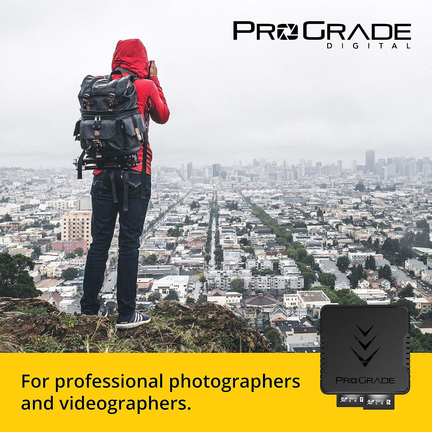 SD UHS-II Dual-Slot Memory Card Reader by ProGrade Digital, Black - Image 4
