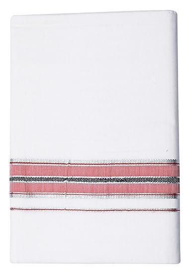 Men's Pure Cotton Dhoti's (122_White_3.60M)