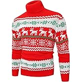 QZH.DUAO Men's Ugly Christmas Slim Fit Knitted Pullover Sweater