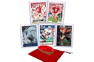 PANINI, BOWMAN, TOPPS Steve Young Football Cards (5) Assorted Bundle - San Francisco 49ers Trading Card Gift Set