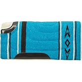 Weaver Equine 30" x 32" Cut Back Acrylic Saddle Pad Horse Saddle Pad, Shock Absorb Western Saddle Pad for Protection, Durable Equine Supplies, &lrm;Blue