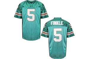 MESOSPERO Ray Finkle Football Jersey 5 Ace Ventura Pet Detective Jim Carrey Mens Movie Jersey Green S-3XL