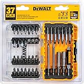 DEWALT 37- Piece Screwdriving Bit Set With Square Recess Mix, Hardened Steel Hex Shank (DW2173)