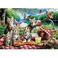 MISITU Puzzle 1000 Pezzi Per Adulti - Dolce Gattino Addormentato, Formato 70x50 Cm, Con Poster - 3