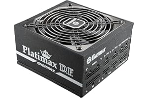 Enermax Platimax D.F. 80 Plus Platinum Certified Full Modular 1050W Power Supply with Amazing DFR Technology & D.F. Switch