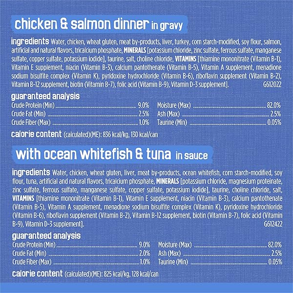 PURINA FRISKIES WET CAT FOOD VARIETY PACK, SHREDS WITH BEEF, TURKEY AND CHEESE DINNER, CHICKEN AND SALMON DINNER, AND WITH OCEAN WHITEFISH AND TUNA – (PACK OF 40) 5.5 OZ. CANS
