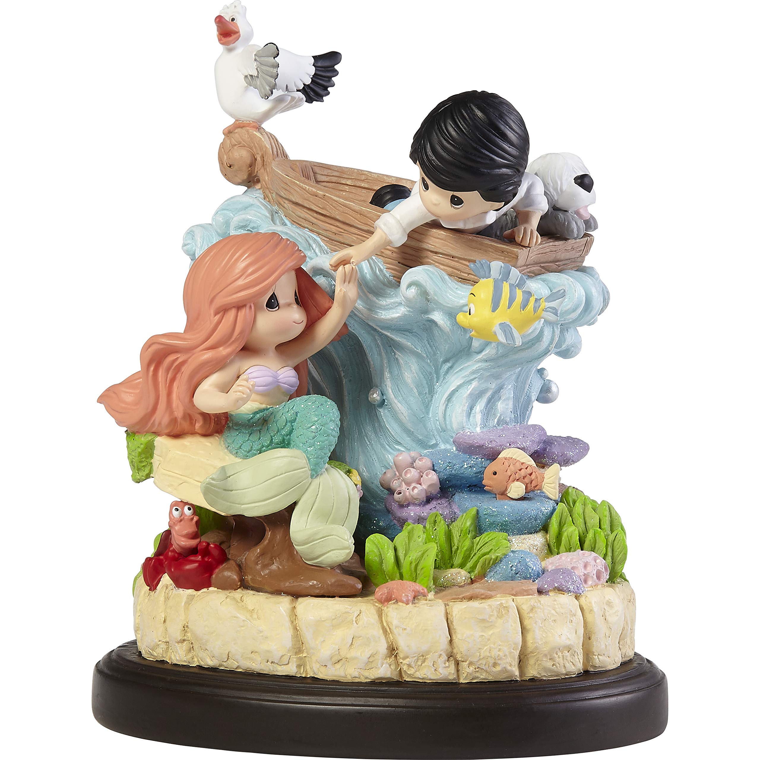 Photo 1 of Precious Moments 202033 Disney The Little Mermaid Love Brings Our Worlds Together Resin Musical