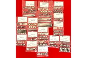 ALLOYBOLTZ - AMC/Jeep 290 304 343 360 390 401 V-8 Stainless Steel Engine HEX Bolt KIT Set