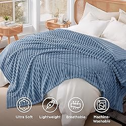 Bedsure GentleSoft Blue California King Size