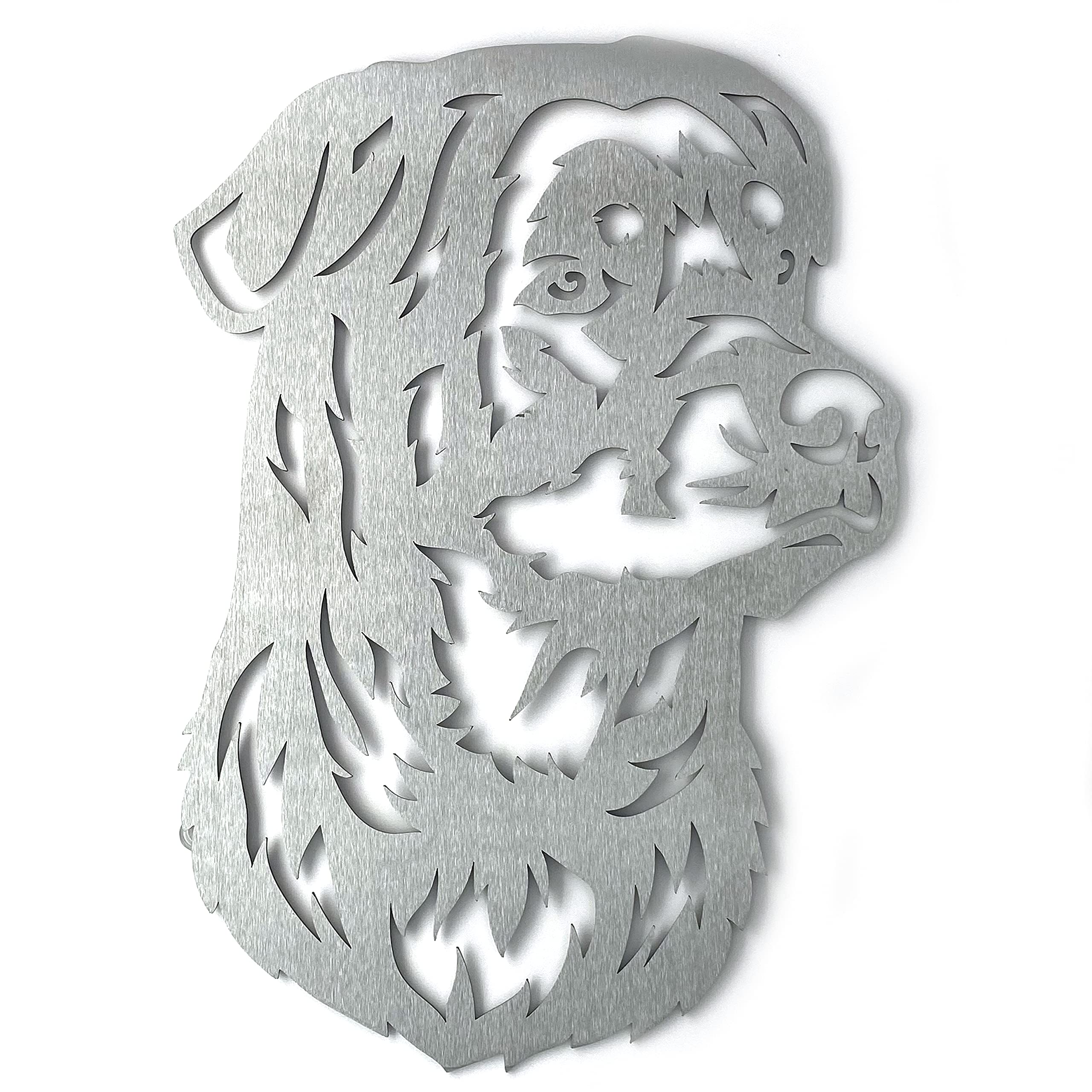 Image Industry Rottweiler - Dog Garden Art Sculpture/Garden Ornament/Rusty Metal Dog/Metal Garden Sculpture/Metal Art (Medium 250mm x 349mm)