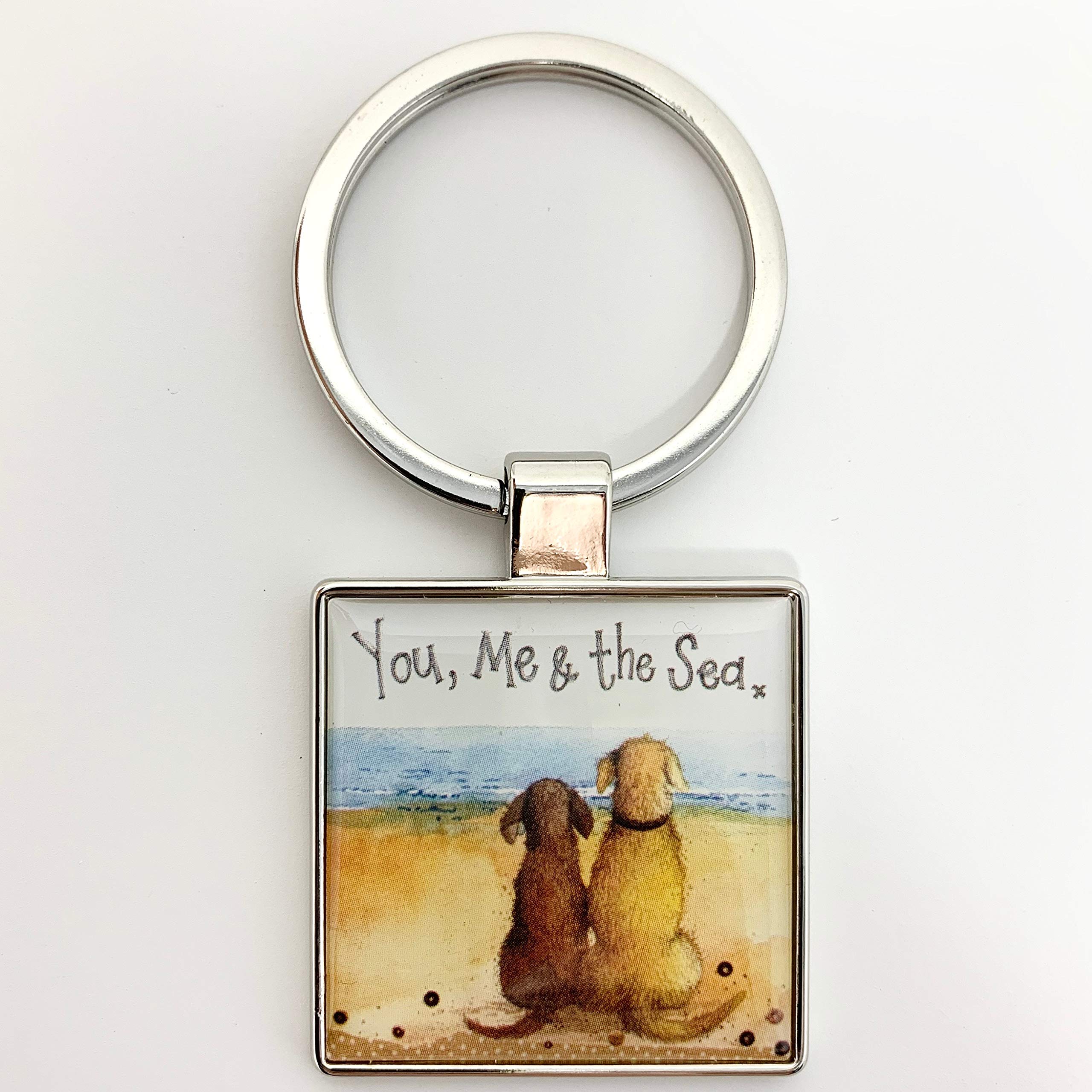 Alex Clark You, Me and the Sea Dog Beach Keyring