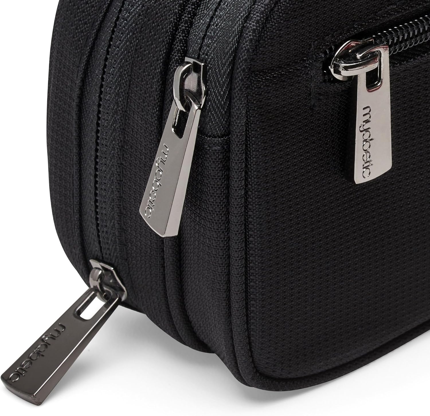 Myabetic Clark Diabetes Supply Case for Glucose Monitoring Tools, Includes Insulation Lining - High Quality Material (Black): Health & Personal Care