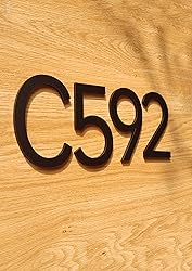 Self-adhesive House Number Acrylic 5 Inch Modern