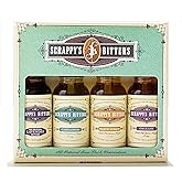 Scrappy's Bitters The New Classics Gift Set, 4 ct, 0.5oz (Lavender, Cardamom, Black Lemon, and Orleans) - Organic Ingredients, Finest Herbs &amp; Zests, No Extracts, Artificial Flavors, Chemicals or Dyes