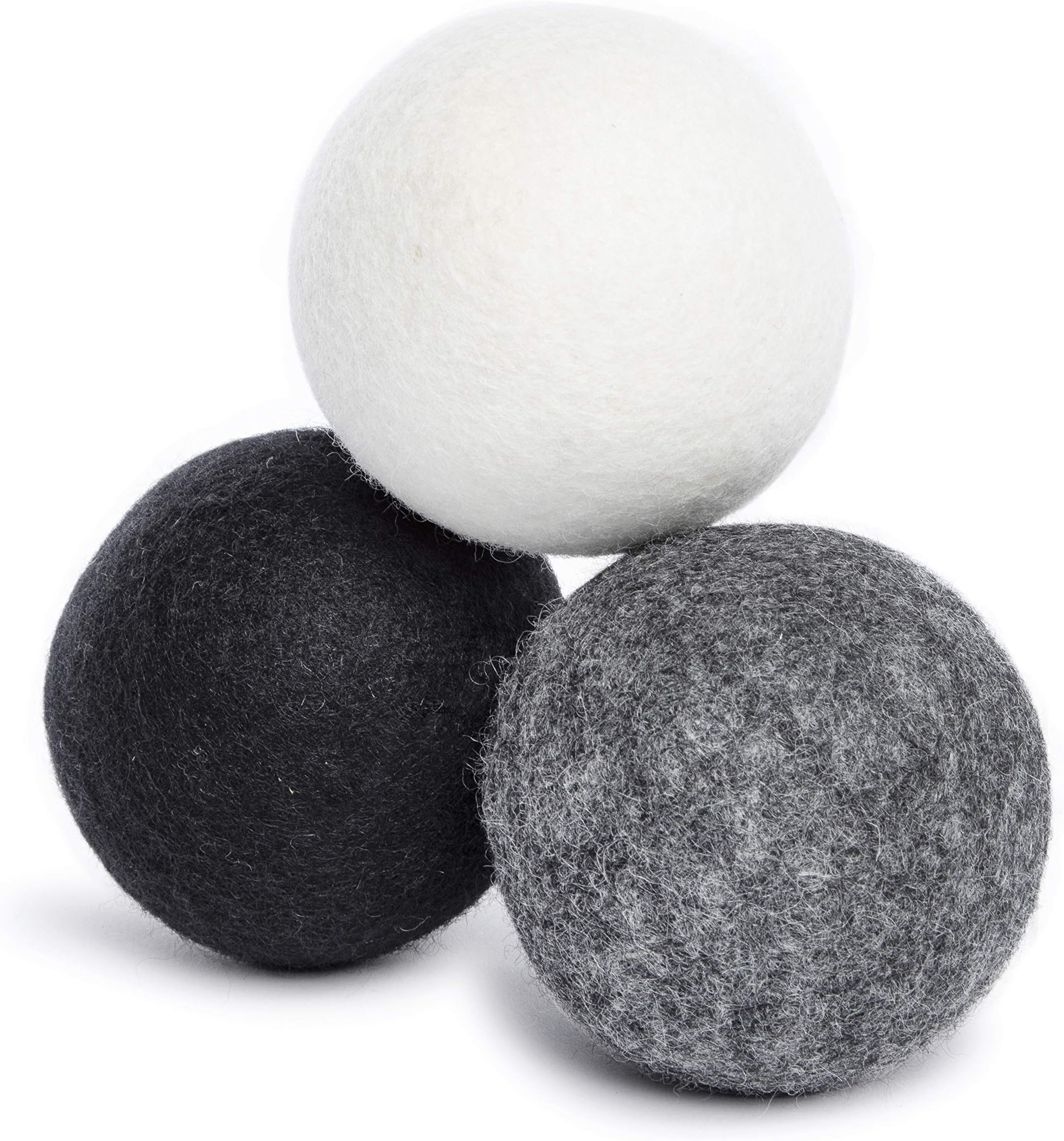 Dropps XL Premium New Zealand Wool Dryer Balls, 3-Pack, Reusable, Natural, Fabric Softener, Eco Friendly