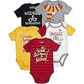 Harry Potter Baby Boys’ Short Sleeve Bodysuit Multipack Gift For Baby Girl or Boy Baby Clothes