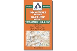 OUTDOOR TRAIL MAPS Indian Peaks - James Peak Wilderness - Colorado Topographic Hiking Map (2021)