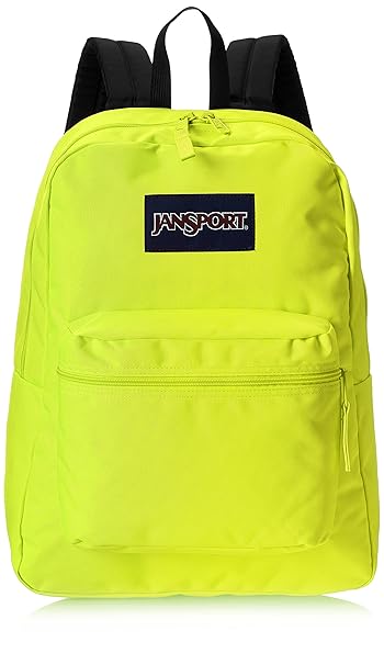 neon yellow jansport backpack