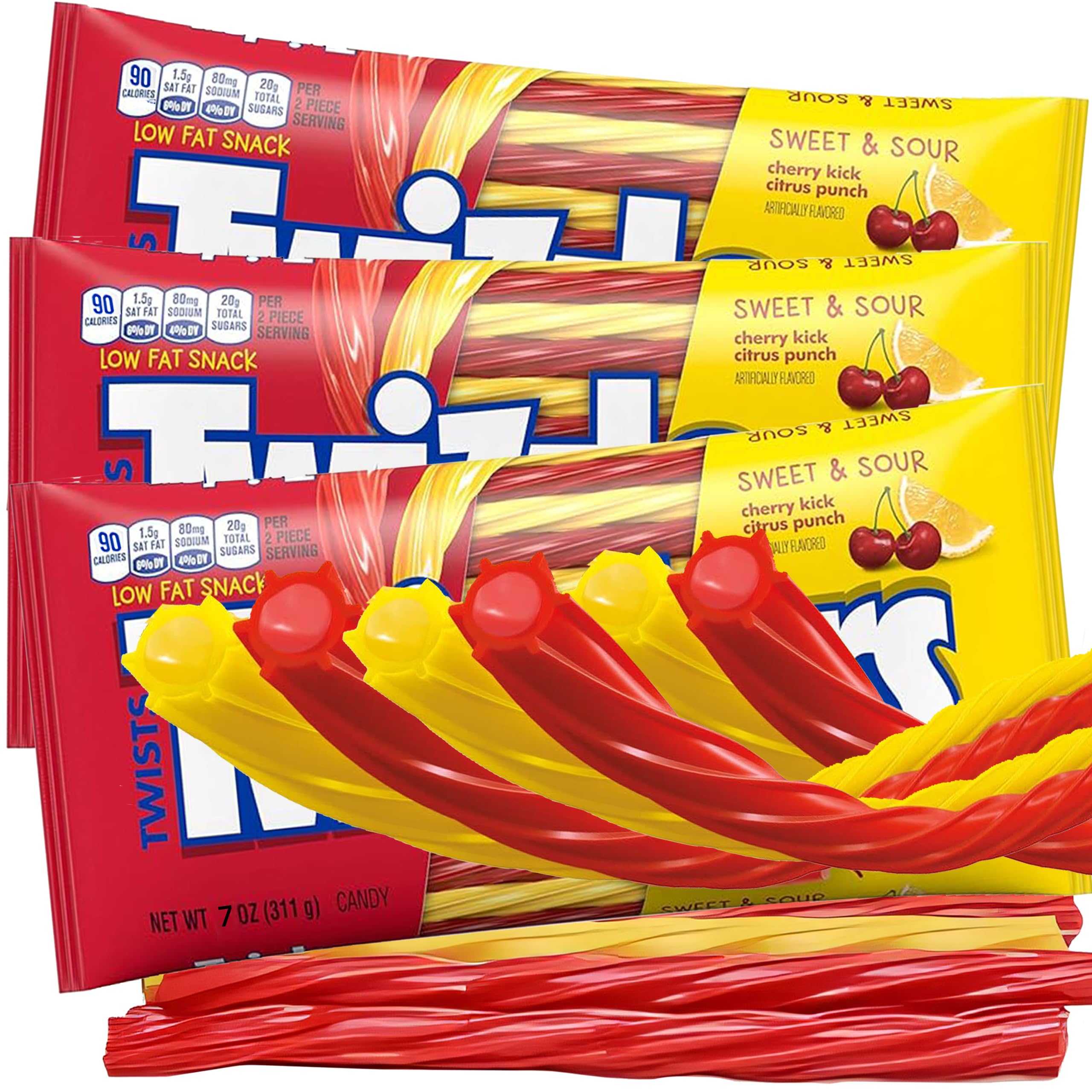 Twizzles Licorice Filled Twists Sweet and Sour