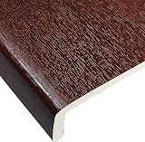 Eurocell 200mm Rosewood UPVC Window Board Cover Cill Capping 1.25m Long 9mm view 4