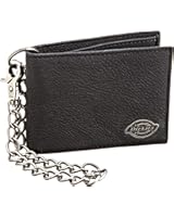 Dickies Men's Leather Slimfold Wallet With Chain