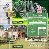 TRJZWA Water Timer with LCD, 3 Programs, Child Lock, Rain Delay view 3