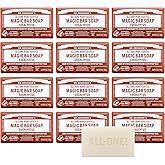 Dr. Bronner's Pure-Castile Magic Bar Soaps (Eucalyptus, 5oz, 12-Pack) – Made with RegeOrganic Oils, Soap Bars for Men & Women, Gentle for Face & Sensitive Skin, Vegan, Cruelty-Free, Non-GMO