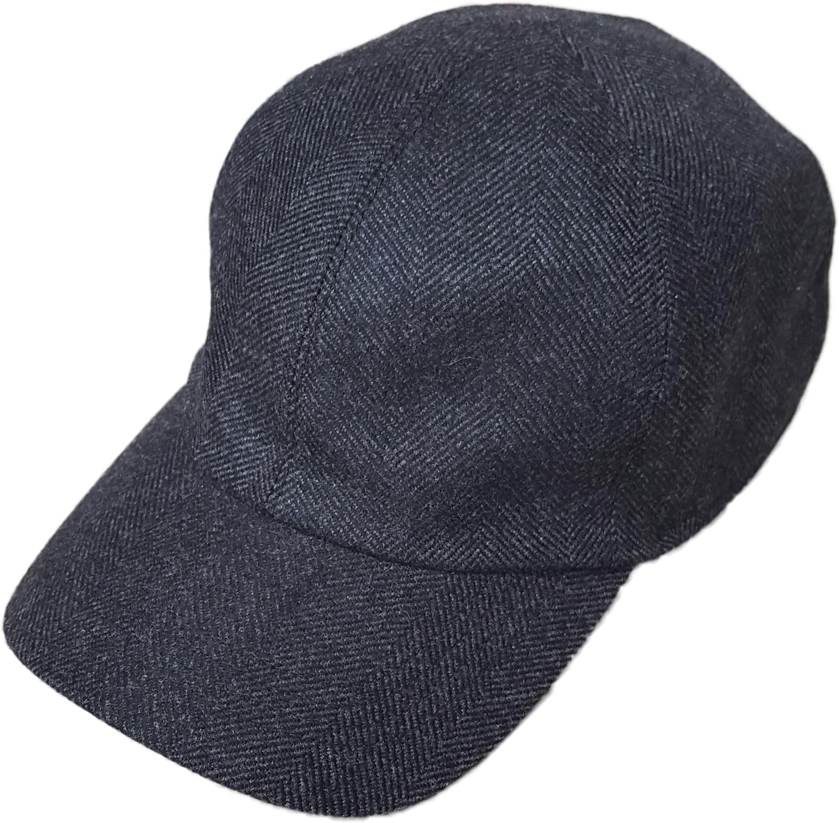 Loro Piana Men's Herringbone Earflap Cap, Black, XL