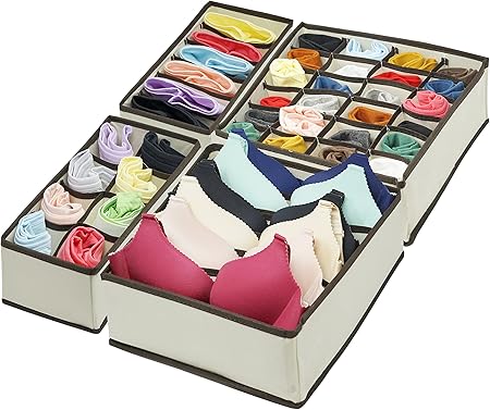 Closet Underwear Organiser Drawer Divider For Socks Bras Neck