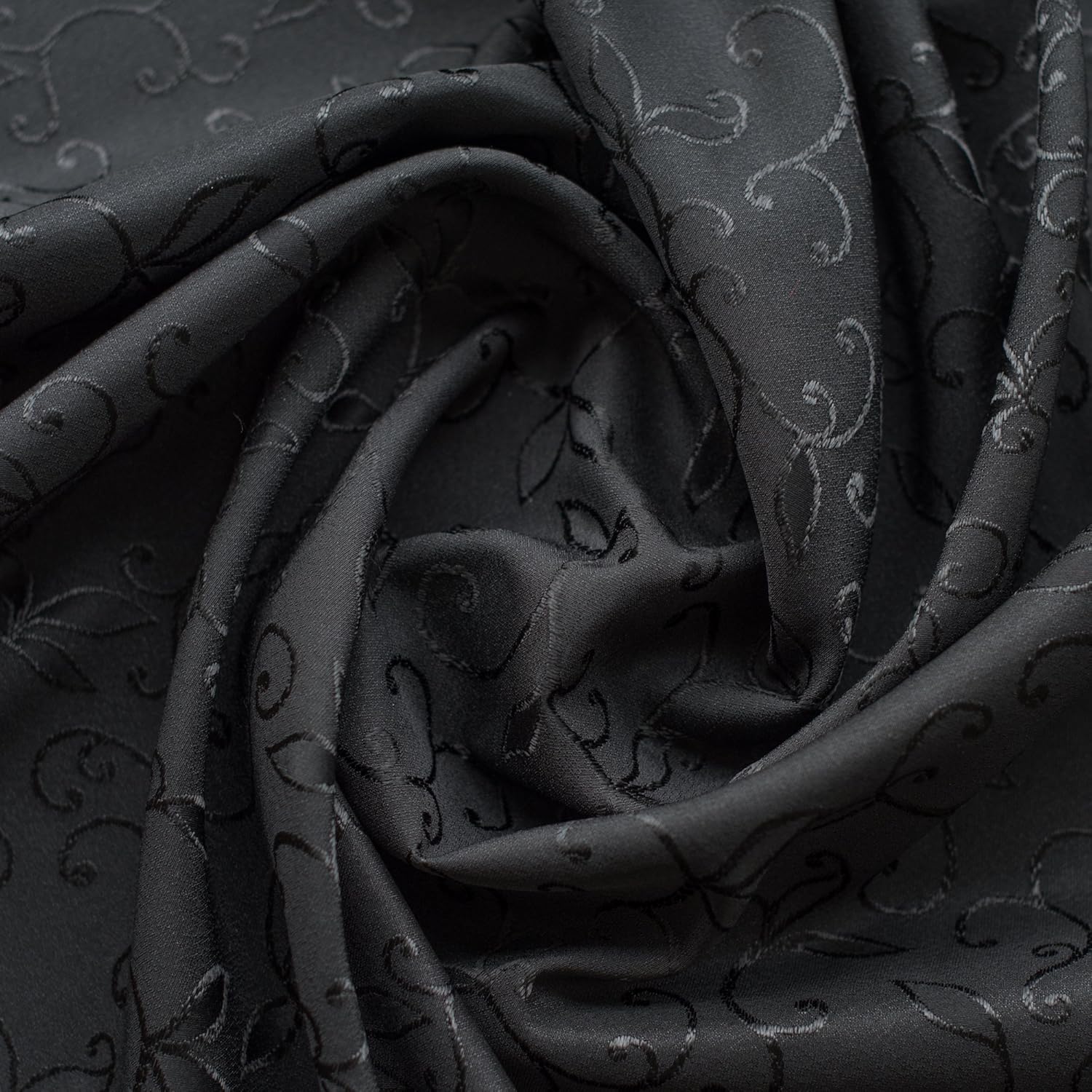 AHOLTA DESIGN Turkish Halloween Black Tablecloth Polyester Linen, Stain Resistant, Wrinkle Free, Non-Iron, Dust-Proof, Heavy Duty, Oblong, Square, Round – Halloween Table Cover (Black, Round 60"): Home & Kitchen