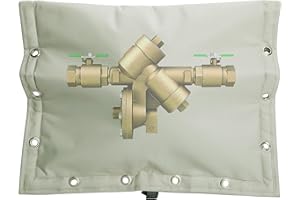 SFCDDTLG 30 x 24 Inch Backflow Preventer Insulation Cover- 3 Way Opening Winter Pipe Insulation Sprinkler Valve Cover (5°F)- Waterproof Water Well Pump Covers for Outside Freeze Protection