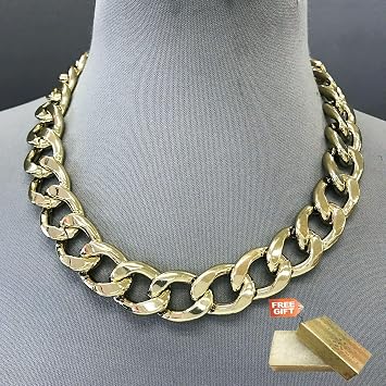 Thick Cuban Link Gold Chain Sale, 53 