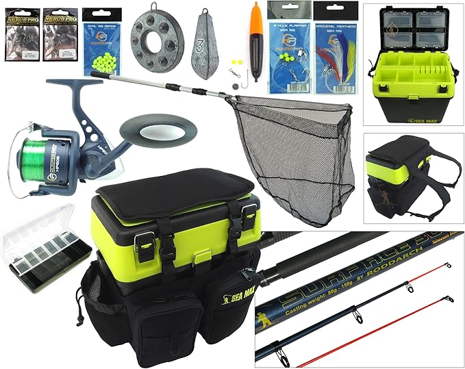 Hunter Pro Sea Fishing Kit. Complete Sea Fishing Rod & Reel Set