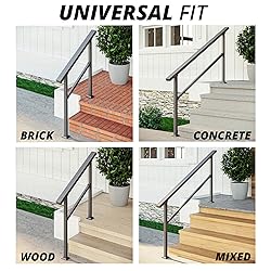 CR Fence & Rail 5-6 Step Stair Handrail with