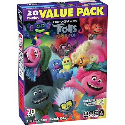 Betty crocker trolls Fruit flavored snacks 20ct (016000142718)