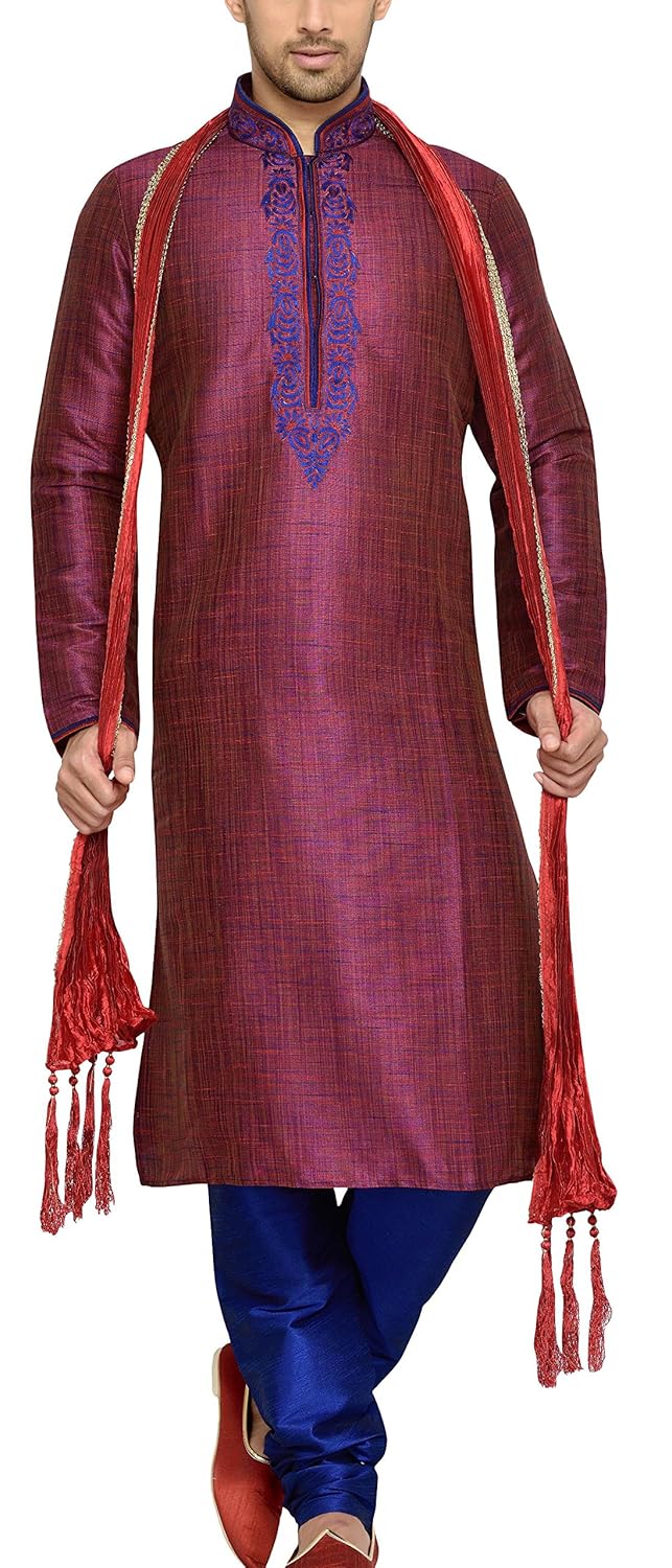 indian poshakh men's silk sherwani