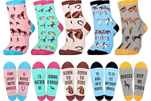 Moyel Horse Sloth Dog Socks Fun Novelty Funky Funny Socks for Women Teen Girls Christmas Birthday Gifts for Women Teacher