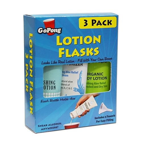 Suntan Lotion GoPong Tropic Tan Sneaky Sunscreen Flasks (2-Pack