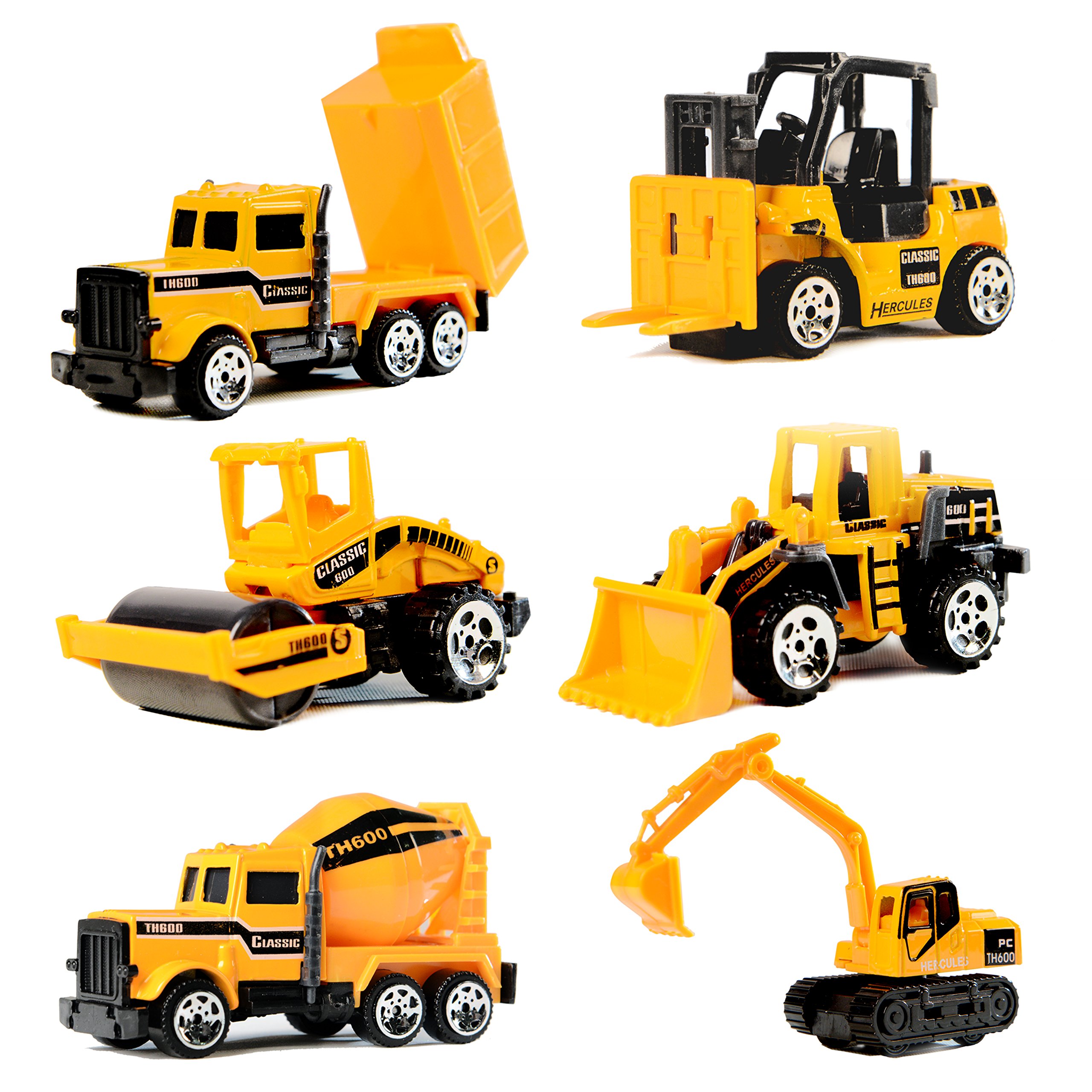 Nunki Toy Construction Vehicles,2.7 Inch Mini Engineering Vehicles Set