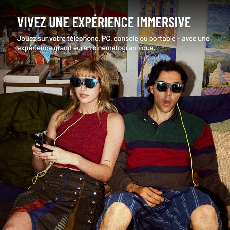 xbx a01+ AR Lunettes, 147" Écran Géant Portable pour Films et Jeux