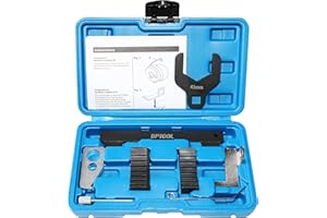 DPTOOL 8pcs Engine Camshaft Alignment Timing Tool Kit For Chevrolet Cruze Aveo Orlando Vauxhall Opel Astra Corsa Insignia Mervia Vectra Zafira Alfa Romeo Fiat 16V 1.4 1.6 1.8 with 41mm Water Pump Wrench